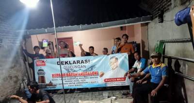 Relawan Buas Deklarasi Dukung Andra Soni Jadi Gubernur Banten 2024