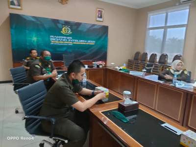 Intelijen Kejari Kabupaten Tangerang Ikuti Rakernas Secara Virtual