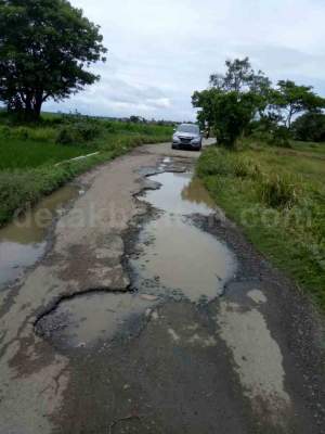 Rusak Parah, Warga Minta Perbaikan Jalan Kedaung