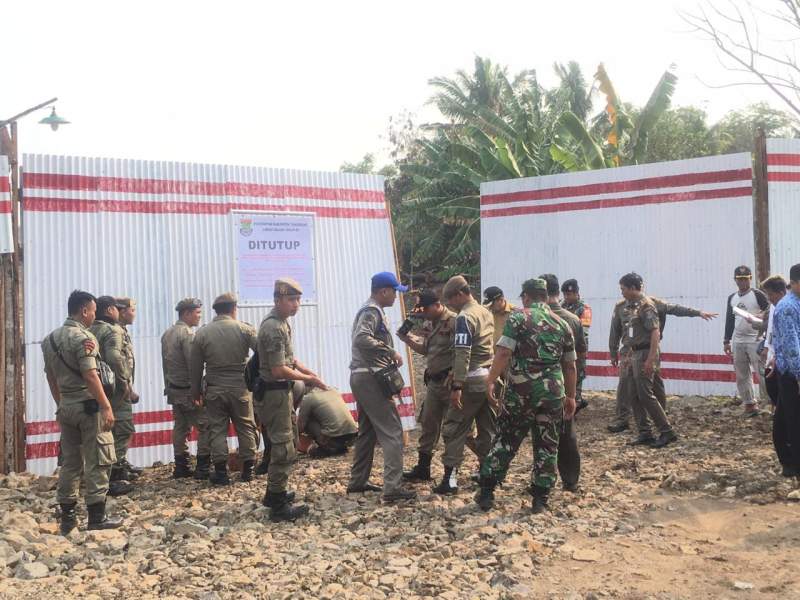 Satpol PP Klaim Galian Tanah Di Kabupaten Tangerang Tidak Kantongi Izin