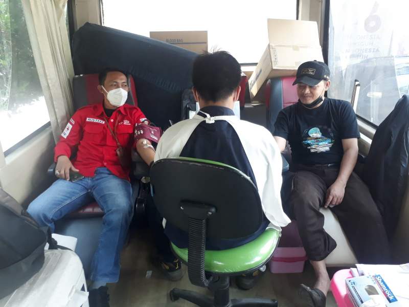 PMI dan Kwarran Kecamatan Rajeg Menggelar Donor Darah
