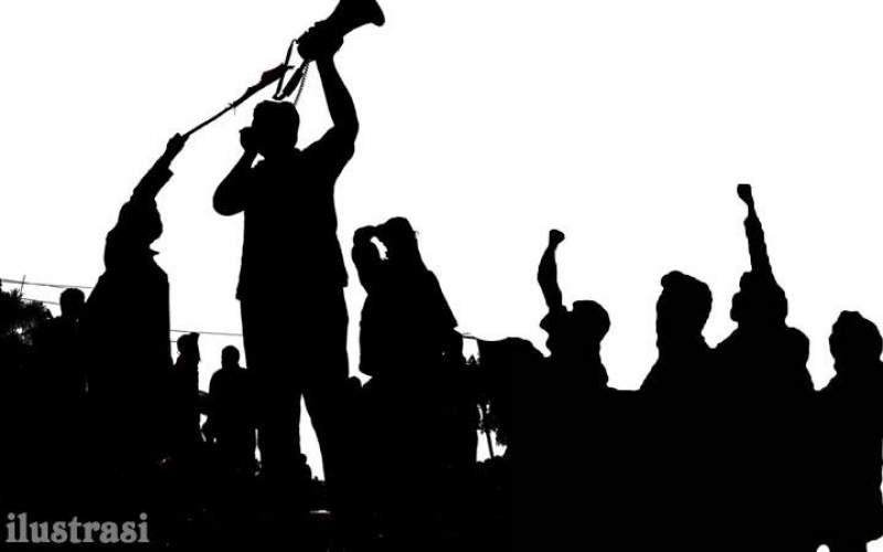 ilustrasi unjuk rasa