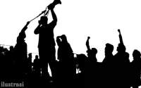 ilustrasi unjuk rasa