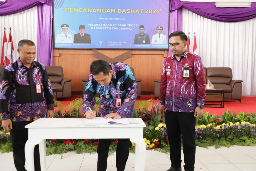 Pj Bupati Tangerang Buka Pencangan DASHAT 2024