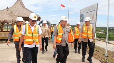 Kapolda Banten Tinjau Langsung Pembangunan Waduk Karian Lebak