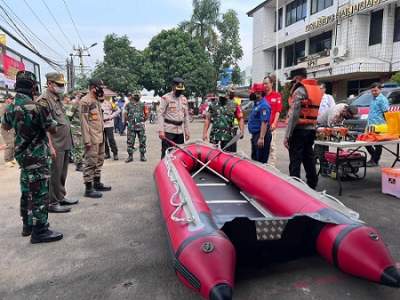 Polsek Balaraja Bersama Forkopimcam Siaga Bencana