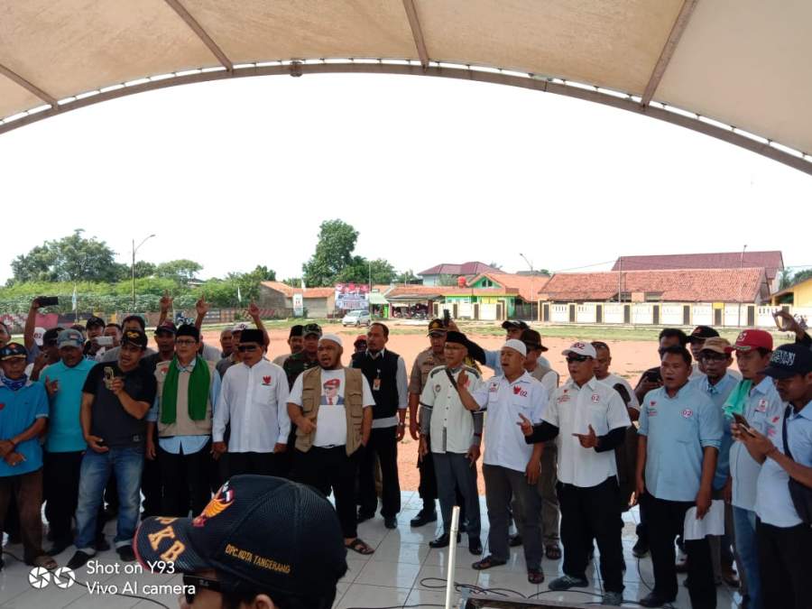 Relawan Prabowo Sandi Gelar Syukuran Kemenangan Di Taman Sepatan