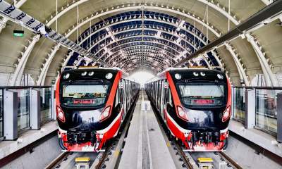 Ilustrasi LRT Jabodebek.