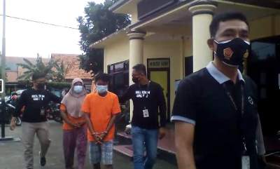 Pasutri Curi Handphone, Diamankan Polsek Mauk