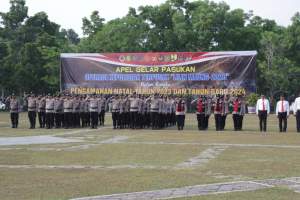 Jelang Nataru, Polresta Tangerang Gelar Apel Gelar Pasukan