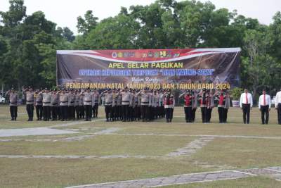 Jelang Nataru, Polresta Tangerang Gelar Apel Gelar Pasukan