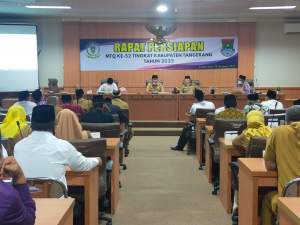 Sekda Kabupaten Tangerang Pimpin Rapat MTQ Ke - 52