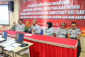 398 Pegawai Kemenkumham Banten Uji Kompetensi Hari Pertama