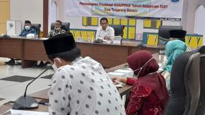  Rapat dengar pendapat soal pesan berbau SARA oleh Lurah Benda Baru, Saidun bersama DPRD Kota Tangsel.