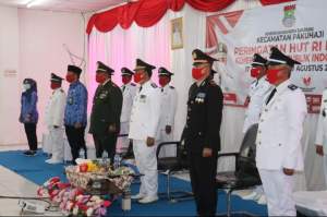 HUT RI Ke 76 Tahun, Pemerintah Kecamatan Pakuhaji Ikuti Detik-Detik Proklamasi Secara Virtual