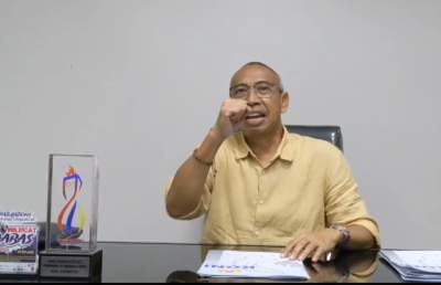 Ketua KONI Kabupaten Tangerang Eka Wibayu mengapresiasi penyelenggaraan Liga Pelajar Taekwondo Piala Bupati Tangerang. (ISTIMEWA)