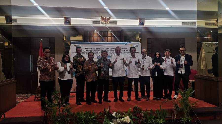 PT. Indah Kiat Pulp & Paper Tandatangani Perjanjian Pembelian Captive Power PLN UID Banten