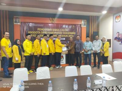 Daftarkan 55 Bacaleg ke KPU, Golkar Optimis Raih Target 12 Kursi