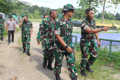 Dandim 0510/Trs Dampingi Danrem 052/Wijayakrama Tinjau Kawasan Food Estate