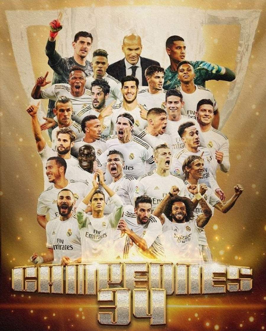 Dua Gol Karim Benzema Antarkan Real Madrid Juarai La Liga 2019/20