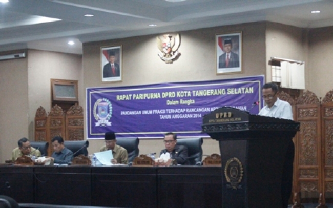 Kinerja Pemkot Tangsel Dikritisi Sebagian Fraksi DPRD Kota Tangsel