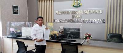 LSM Gerhana Resmi Laporkan Kades Daon ke Kejaksaan