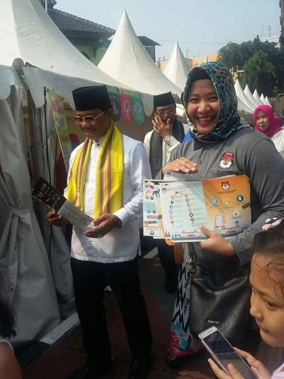 KPU Sosialiasikan Tahapan Pilkada 2018 di Festival Cisadane