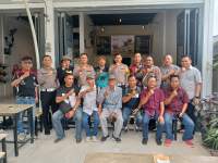 Kasat Lantas Polres Serdang Bedagai, Iptu Fauzul Arasy dan jajaran silaturahmi dengan jurnalis.