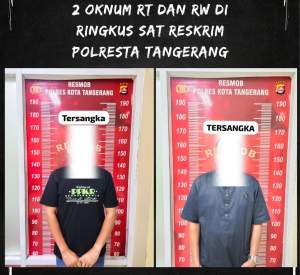 Terkena OTT Polisi, Ketua RT Dan RW Binong Ditahan Polisi