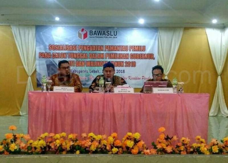 Bawaslu Minta Tingkatkan Pengawasan Di Pilkada Lebak