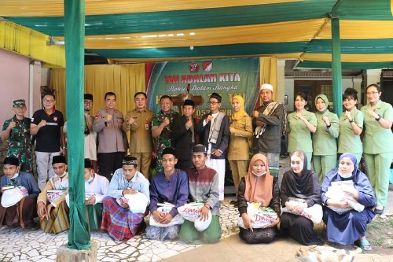 Mad Romli Hadiri Baksos HUT TNI di Panti Rehabilitasi Pasir Nangka