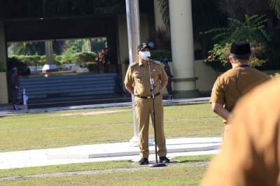 Pimpin Apel Pagi, Zaki Ingatkan ASN Tanamkan Disiplin