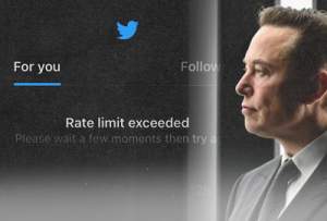 Tweet yang tidak bisa memuat karena telah mencapai batas tertentu yang merupakan kebijakan baru dari Elon Musk, (Patrick Pleul/Getty Images), Ilustrasi: Aqila/db