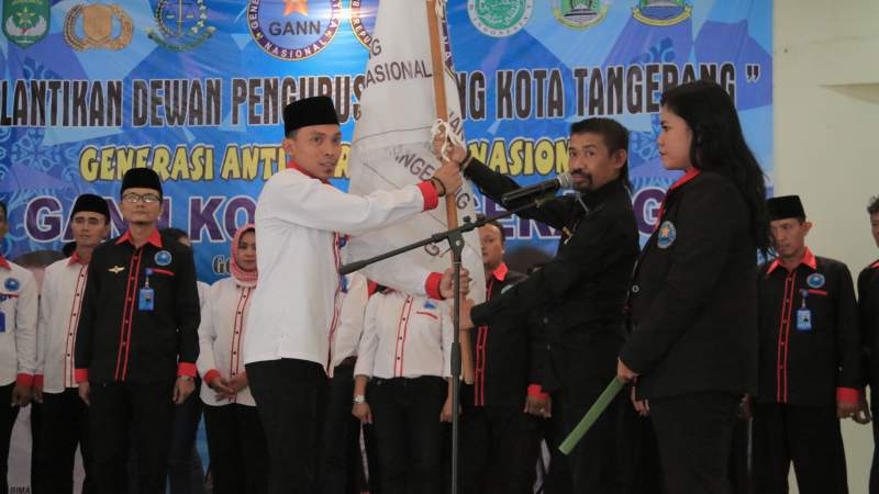 Pelantikan Gerakan Anti Narkoba Nasional (GANN) Kota Tangerang.