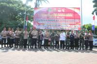 Persiapaan Kampanye Umum, Polda Banten Gelar Apel Pasukan Pengamanan Pemilu 2019