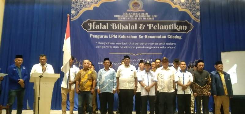 DPC LPM Kecamatan Ciledug, Gelar Halal Bihalal Dan Lantik Pengurus LPM Kelurahan