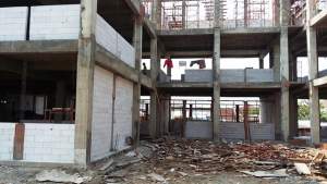 Proyek pembangunan SMPN 28 Kota Tangerang.