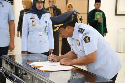 Kakanwil Kemenkumham Banten Lantik dan Ambil Sumpah Pejabat Administrasi