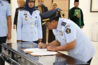 Kakanwil Kemenkumham Banten Lantik dan Ambil Sumpah Pejabat Administrasi