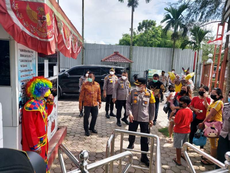 Cegah Covid-19, Kapolresta Deli Serdang Ingatkan Pengunjung Tempat Wisata Wajib Taati Prokes