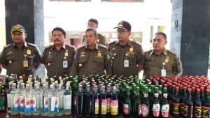 Ratusan miras disita Satpol PP Kota Tangerang