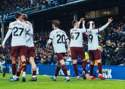 Manchester City Kuasai Goodison Park, Menang 3-1 atas Everton