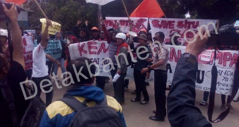 Dianggap Merusak Kawasan Setu Sasak, Proyek Tol Cinere-Serpong Menuai Demo