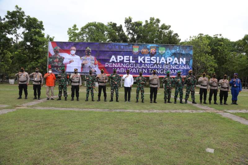 Kapolresta Tangerang Hadiri Apel Gelar Kesiapsiagaan Bencana Alam