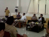 MUI bersama KPU Kota Tangerang menyelenggarakan sosialisasi pemilu di Komplek Pusat pemerintahan Kota Tangerang, Jalan Satria Sudirman, Senin (10/3)