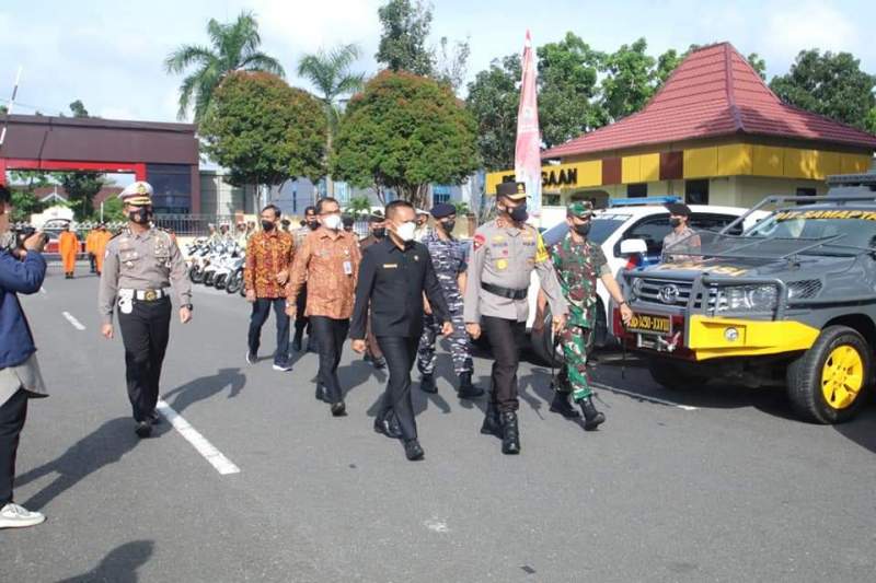 Ketua DPRD Herman Suhadi Apel Operasi Ketupat Menumbing 2022 bersama Polda Babel