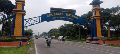Libur Nataru, kota Tebing Tinggi sepi kendaraan.