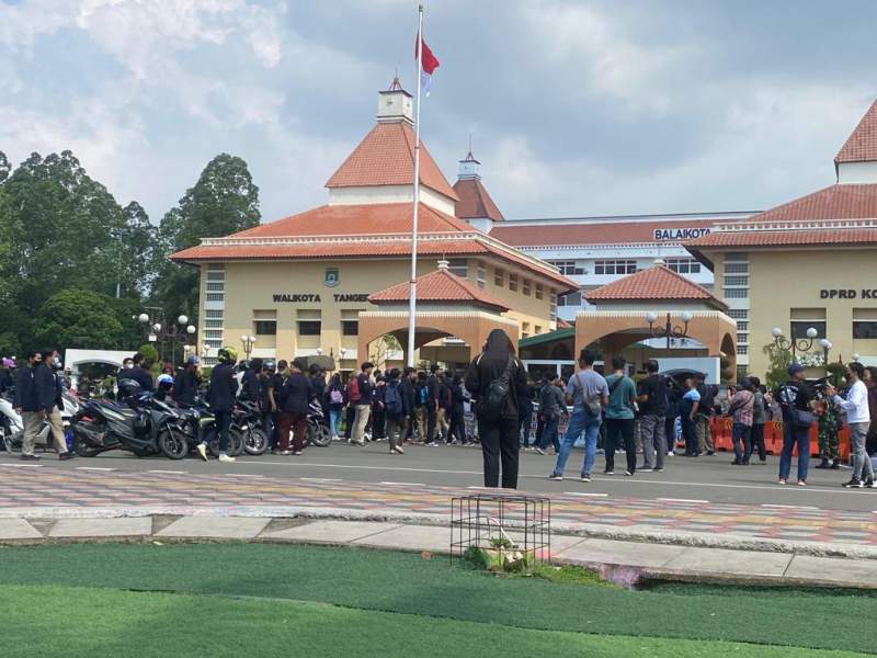 Paska Kenaikan Harga BBM, Mahasiswa di Kota Tangerang Menggelar Unjuk Rasa