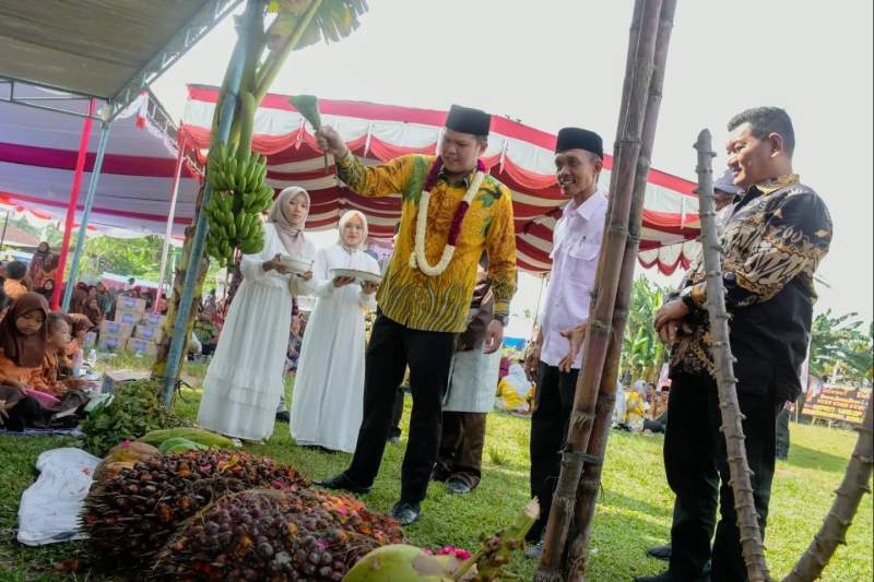  Wakil Bupati Serdang Bedagai, Adlin Tambunan menghadiri acara HUT Desa Suka sari ke 66.