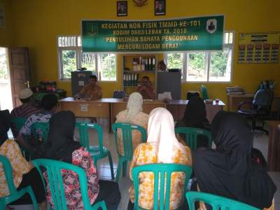 TMMD Hari Ke 12, Sosialisasikan Bahaya Penggunaan Logam Berat